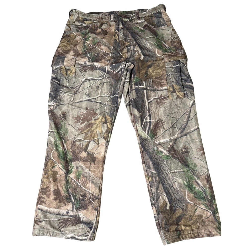 Cabelas Scent-Lok Realtree Camo Cargo Hunting Pants Mens‎ 40 Reg Hardwoods